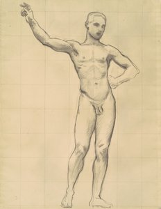 Studie von Apollo für Apollo und die Musen