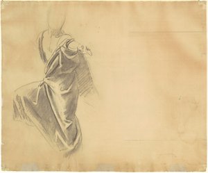 Studie von Draperie (verso) von John Singer Sargent