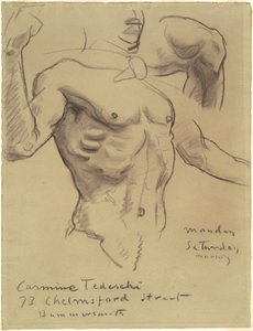 Studie der Auferstehung für Fünfzehn Geheimnisse des Rosenkranzes, 1903-1916 von John Singer Sargent
