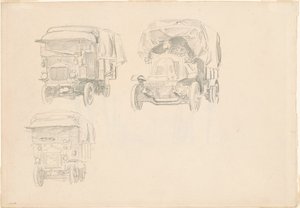 Lastwagen [recto], 1918