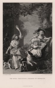Die königlichen Prinzessinnen: Kinder von George III. (Gravur)