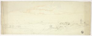 Panoramablick auf Küstenstadt von John Skinner Prout