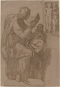 Eine Sibylle liest von John Skippe after Michelangelo