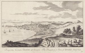 Ein Bild von Dundee, Angus, Schottland, gezeichnet 1693