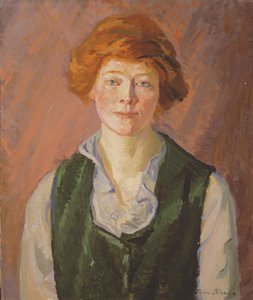 Grüne Weste (Jennie Doyle) 1914-15 von John French Sloan