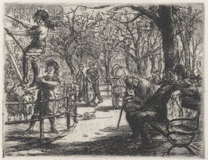Schaukeln auf dem Platz