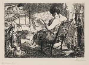 Die Seite der Frau von John French Sloan