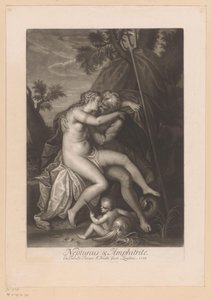 Neptun und Amphitrite küssend von John Smith