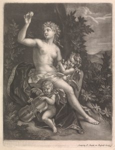 Venus hält den Apfel von Paris von John Smith