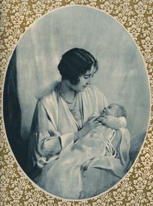 Porträt von Elizabeth II. und der Königinmutter