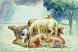 Zuflucht, um 1936 von John Steuart Curry