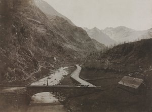 Blick entlang der Route nach Luz, Portugal, 1852-1853
