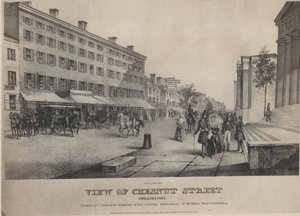 Ansicht der Chesnut Street, Philadelphia