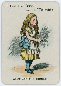 Alice und der Fingerhut von John Tenniel