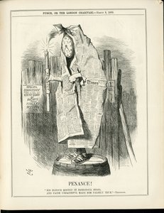 Illustration von John Tenniel (1820-1914) in Punch von John Tenniel