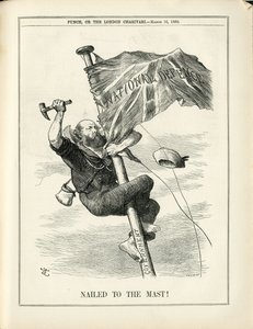 Illustration von John Tenniel (1820-1914) in Punch von John Tenniel