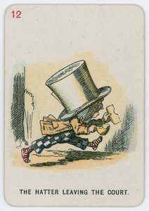 Der Hutmacher verlässt das Gericht von John Tenniel