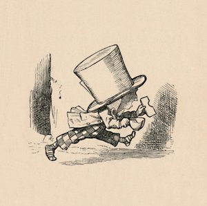 Der verrückte Hutmacher, im Kapitel Die Torten, 1889 von John Tenniel