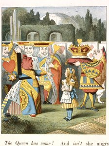 Die wütende Königin. Die Herzkönigin. von John Tenniel