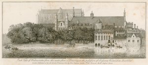 Ostansicht von Westminster vom Wasser aus von John Thomas Smith