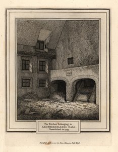 Küche der Leathersellers’ Hall, London von John Thomas Smith