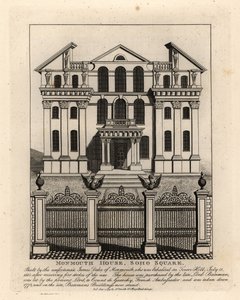 Monmouth House, Soho Square, abgerissen 1773
