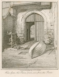 Wassertor, New Palace Yard, Westminster Palace von John Thomas Smith