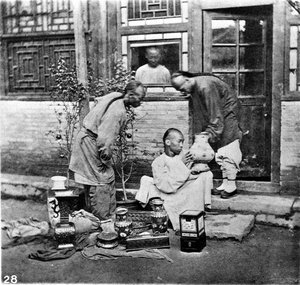 China, der Trödler oder der Kunstliebhaber, um 1870 (Foto)