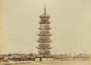 Pagode, Shanghai von John Thomson