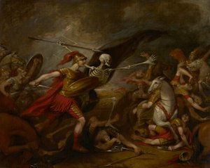 Josua in der Schlacht von Ai - begleitet vom Tod von John Trumbull