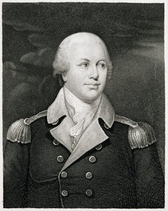 Generalmajor Nathaniel Greene (1742-86), graviert von John B. Forrest von John Trumbull