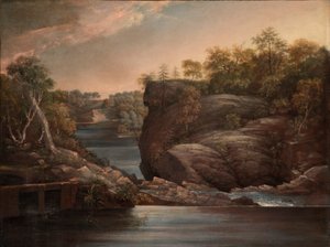 Norwich Falls (oder Die Wasserfälle des Yantic bei Norwich)
