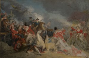 Der Tod von General Mercer in der Schlacht von Princeton, 3. Januar 1777 (unvollendete Version)
