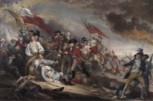 Der Tod von General Warren in der Schlacht von Bunker Hill, 17. Juni 1775, veröffentlicht 1786