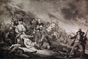 Der Tod von General Warren in der Schlacht von Bunker