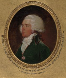 John Flaxman modelliert die Büste von William Hayley von John Trumbull