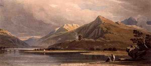Dolbadern Castle, Nordwales von John Varley