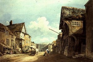 Blick die High Street hinunter, Conway von John Varley