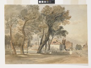 Skizze aus der Natur an der Themse (Chelsea) von John Varley