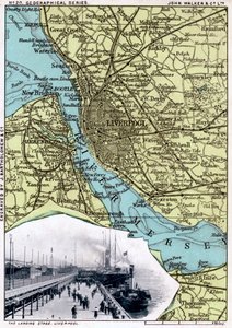 Karte von Liverpool, Merseyside, 1903