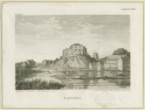 Tamworth Schloss: Gravur, undatiert [ca. 1798]