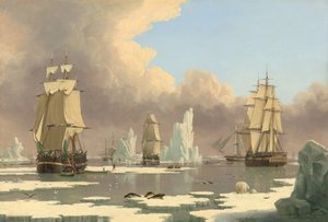 Die Nordwalfischerei: Der Schwan und Isabella, ca. 1840