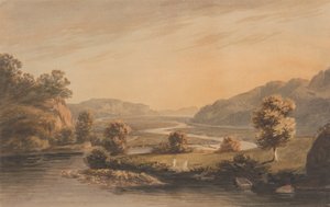 In der Nähe von Pontaberglaslyn von John Warwick Smith
