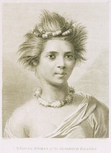 Eine junge Frau von den Sandwichinseln