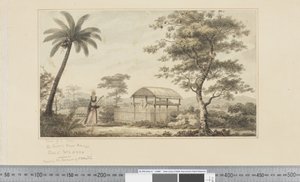 F.45 Ansicht eines Grabes, um 1783-84 (Aquarell) von John Webber