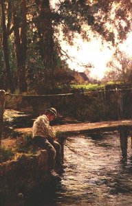 Der junge Angler von John White