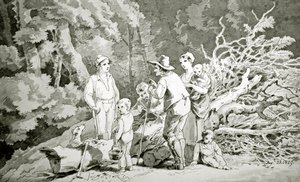 Die Familie des Holzfällers