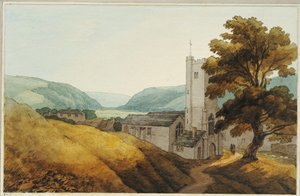 Vom Kirchhof in Dulverton, Somerset, 1800