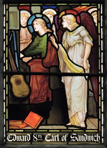 St. Cäcilia singt, Lady Chapel Fenster, ca. 1885