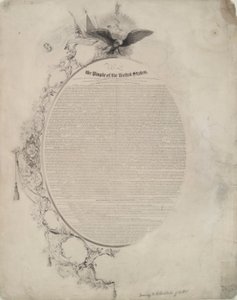 Zeichnung zur Verfassung der Vereinigten Staaten von John William Casilear